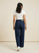 Dark Wash Straight-Leg Denim Jeans