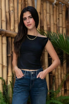 Knotted Shoulder Tee