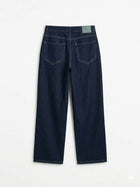 Dark Wash Straight-Leg Denim Jeans