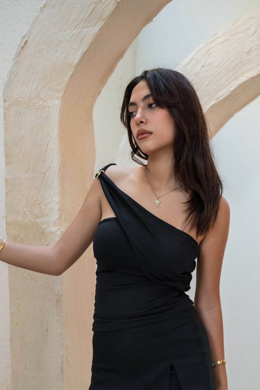Asymmetrical Wrap Top