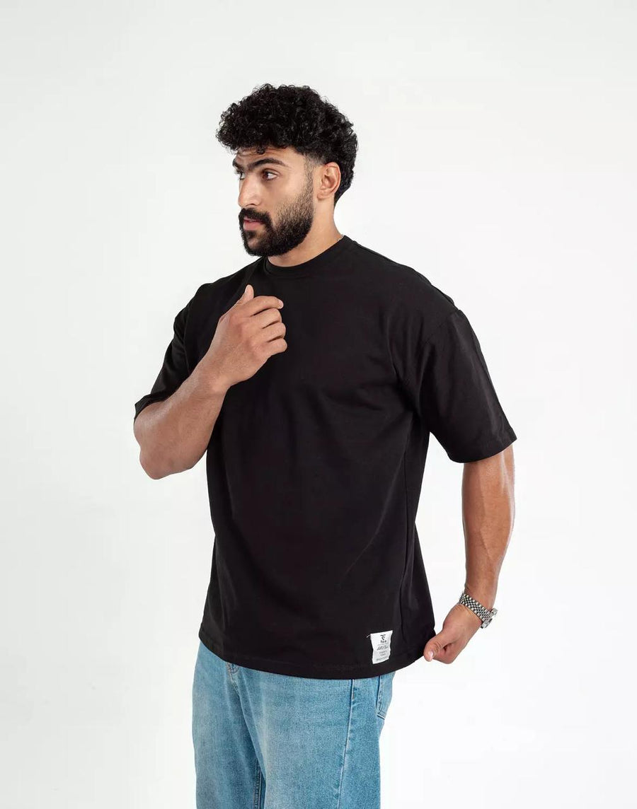 Oversized Black Essential Tee