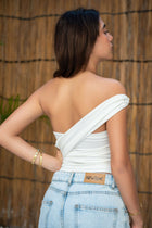 Asymmetrical Wrap Top