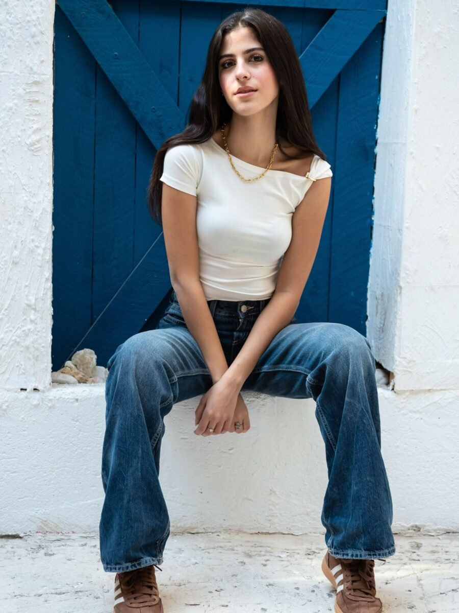 Knotted Shoulder Tee
