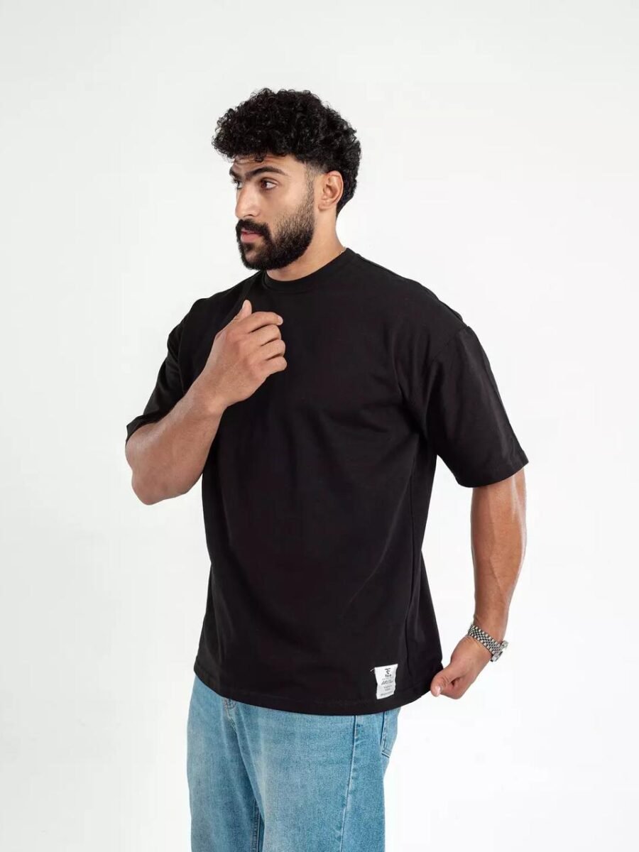 Oversized Black Essential Tee