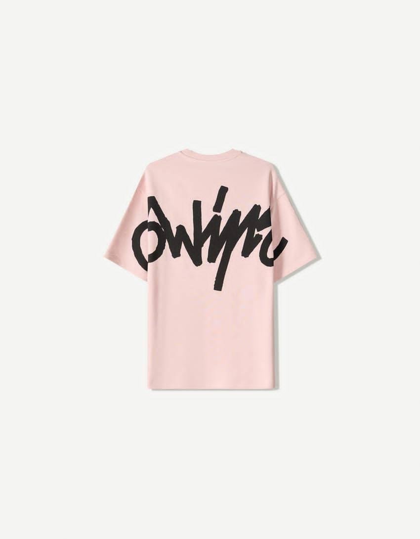 Oversized pink t-shirt